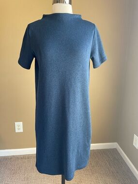 Arc'teryx Short-Sleeve Laina Shift Dress in Slate Blue XSmall, Minimalist